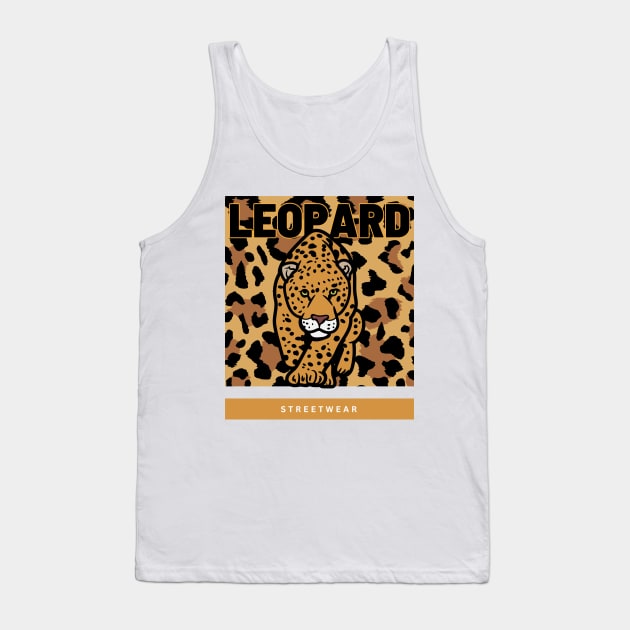 Leopard Art Tank Top by Pearsville